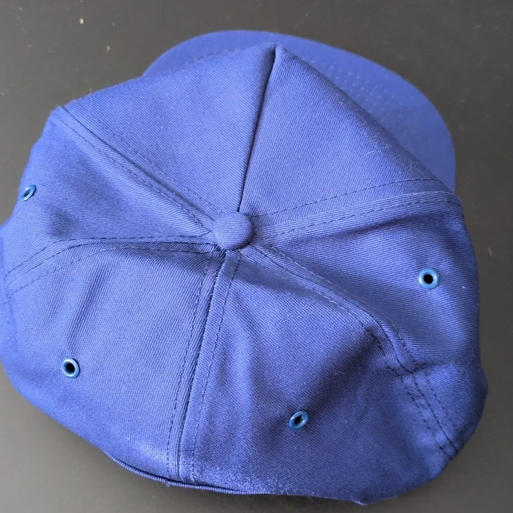 Vintage K-Products Snapback Hat Just‎ Dual It Blue OSFM Iowa USA Made